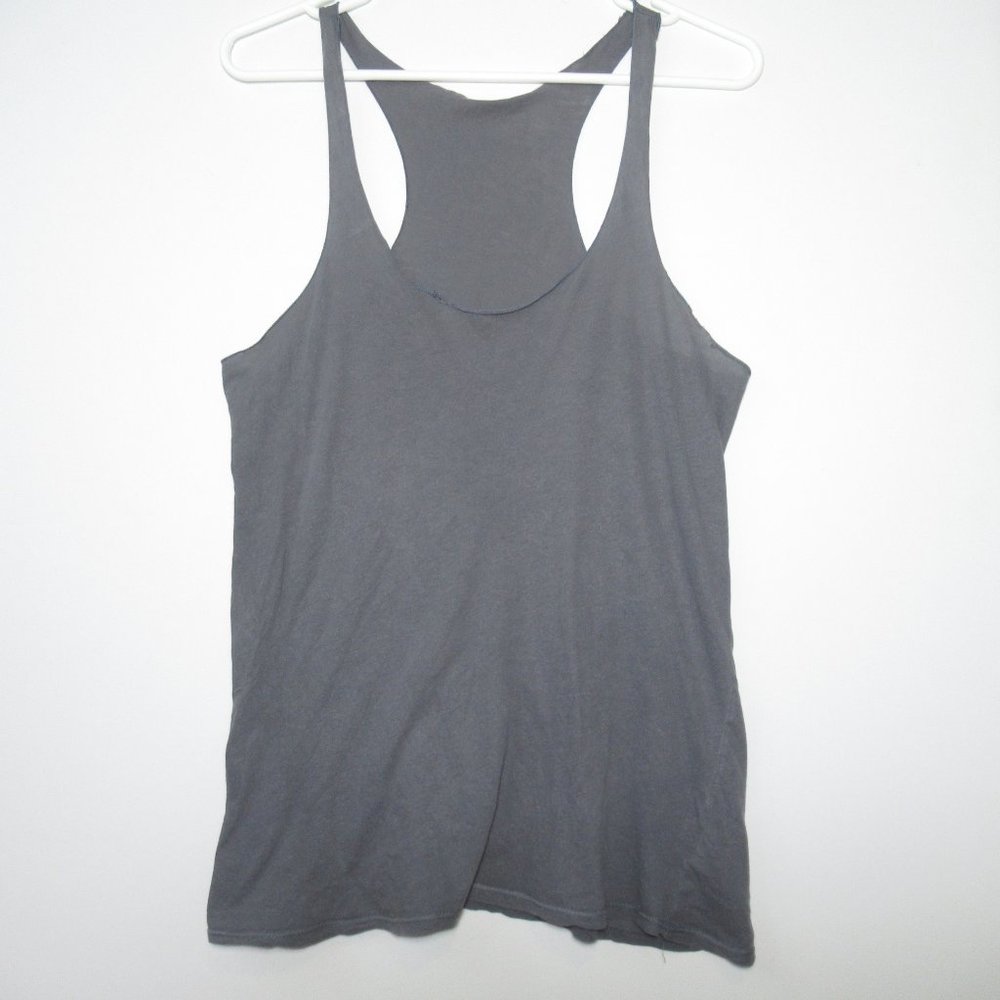 LnA Raw Edge Razor Racerback Tank Gray - Large